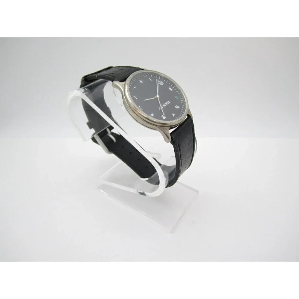 Vtg 1995 Joe Boxer Timex‎ Symbols Quartz WR Analog 35mm Dial Round Watch (G233)